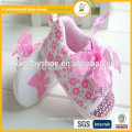 Atacado moda criança infantil sapatos Newborn pink lace Baby Shoe